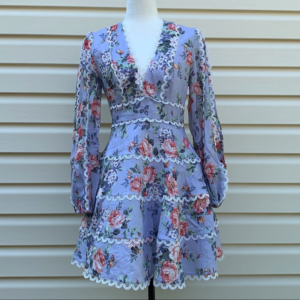 NWT Zimmerman Bowie Flounce Dress - Picture 4 of 8